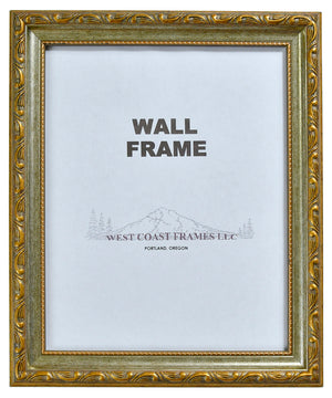 301GS - Gold with Silver Panel Filagree Picture Frame