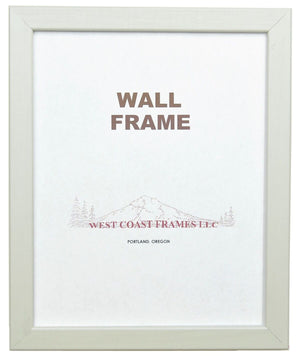 72021 - 3/4" White MDF Picture Frame - Clear Glass