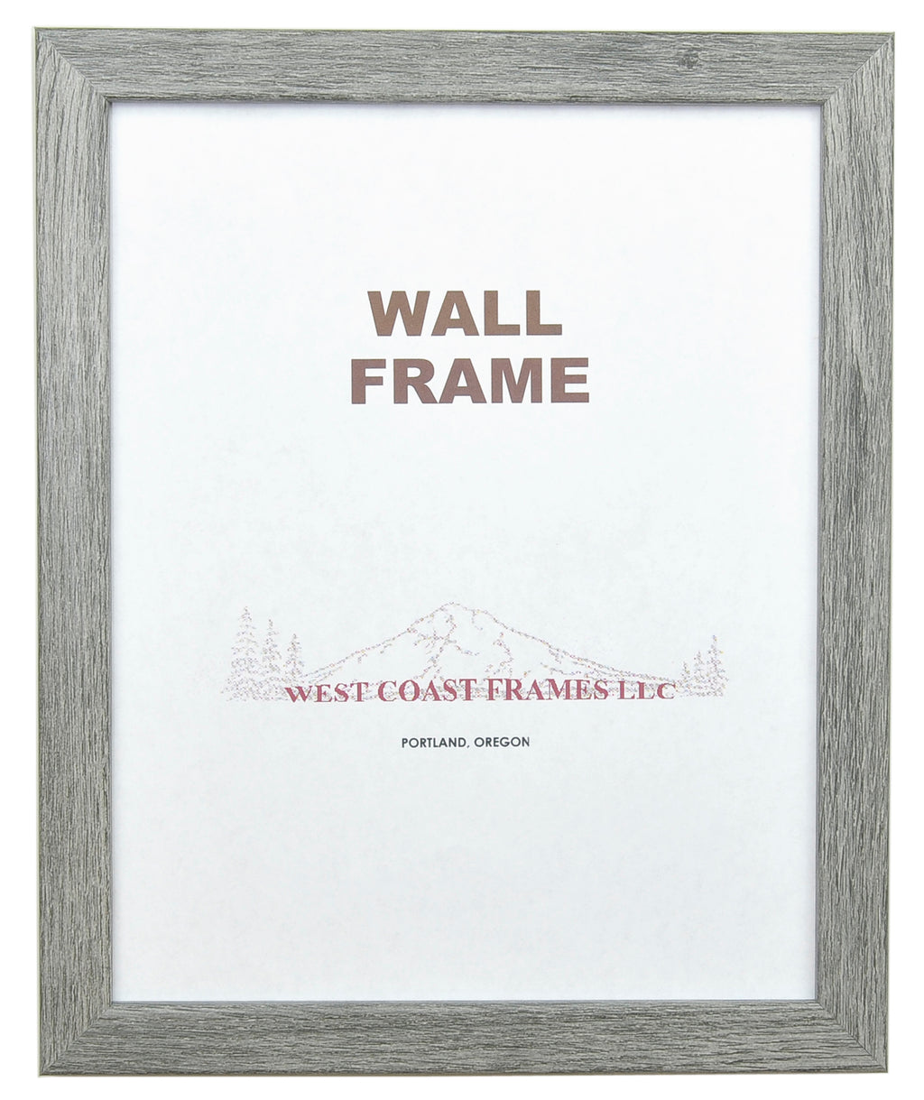 72030 - 3/4" Rustic Gray MDF Picture Frame - Clear Glass