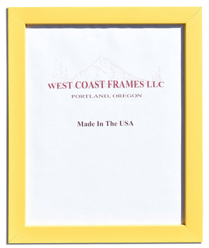 Wood Picture Frames -  Multiple Colors - Clear Glass