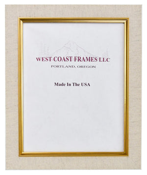 308301 Linen Liner with Gold Lip 1-1/4" Wood Picture Frame