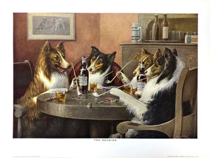 Dogs Playing Poker - The reunion - Cassius Marcellus Coolidge Art Print - 12x16 - West Coast Picture Frames LLC