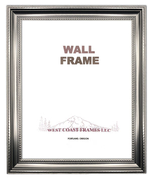 Beaded Picture Frame -  Antique Gold 645GL or Black 645BK with Clear Glass